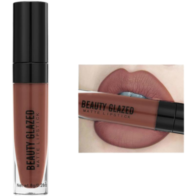 Beauty Glazed Matte Waterproof Long Lasting Liquid Lipstick - 104 Dark Brown